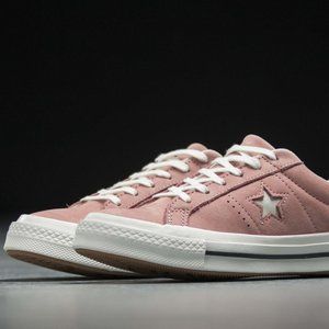 Converse Mens One Star Ox Leather 161586C Rust Pink/Egret/White Size Men's 9